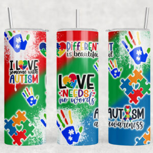 Tumbler Autism Awareness